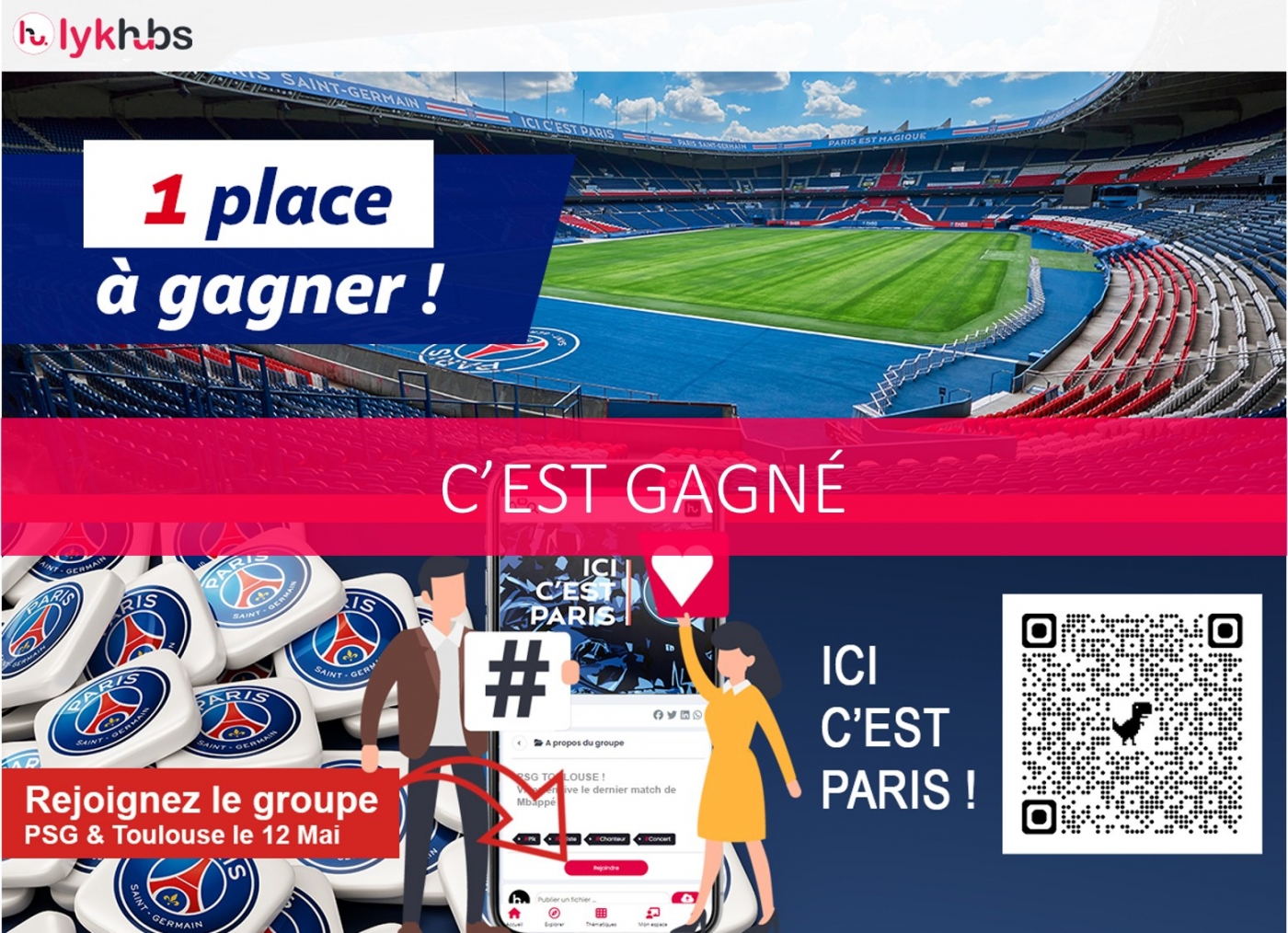 Annonce gagnant PSG-Toulouse